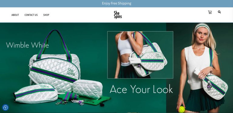 shespinsbags.com home page